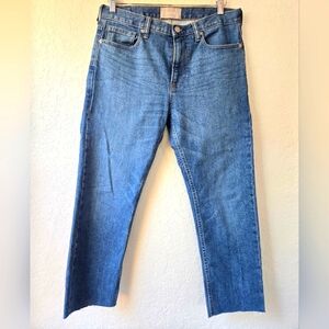 Everlane high rise cropped 23 inseam Jeans Raw Hem size 28